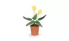 Darice Timeless Minis Pot with Yellow Tulips 0.5 x 1.625 Inches