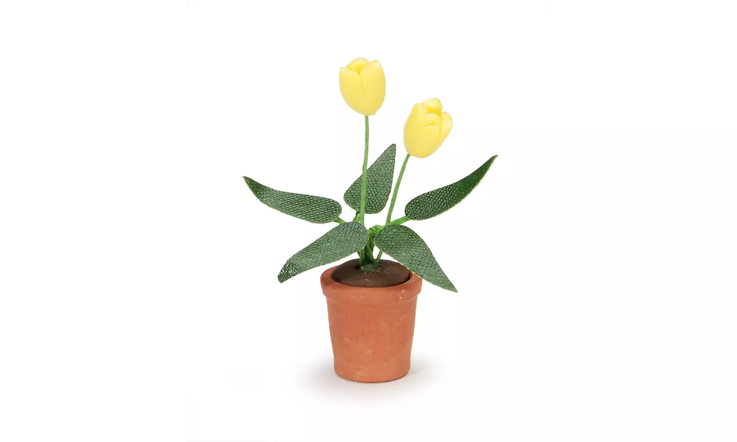Darice Timeless Minis Pot with Yellow Tulips 0.5 x 1.625 Inches - Primary Image