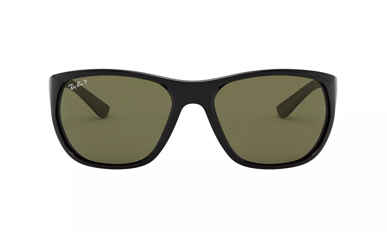 Ray-Ban Polarized Men's Gloss Black Square Sport Sunglasses RB4307 6019A - Second Medium