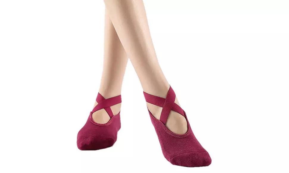 Non Slip Socks with Grips for Women Yoga Ballet Pilates Barre Dance