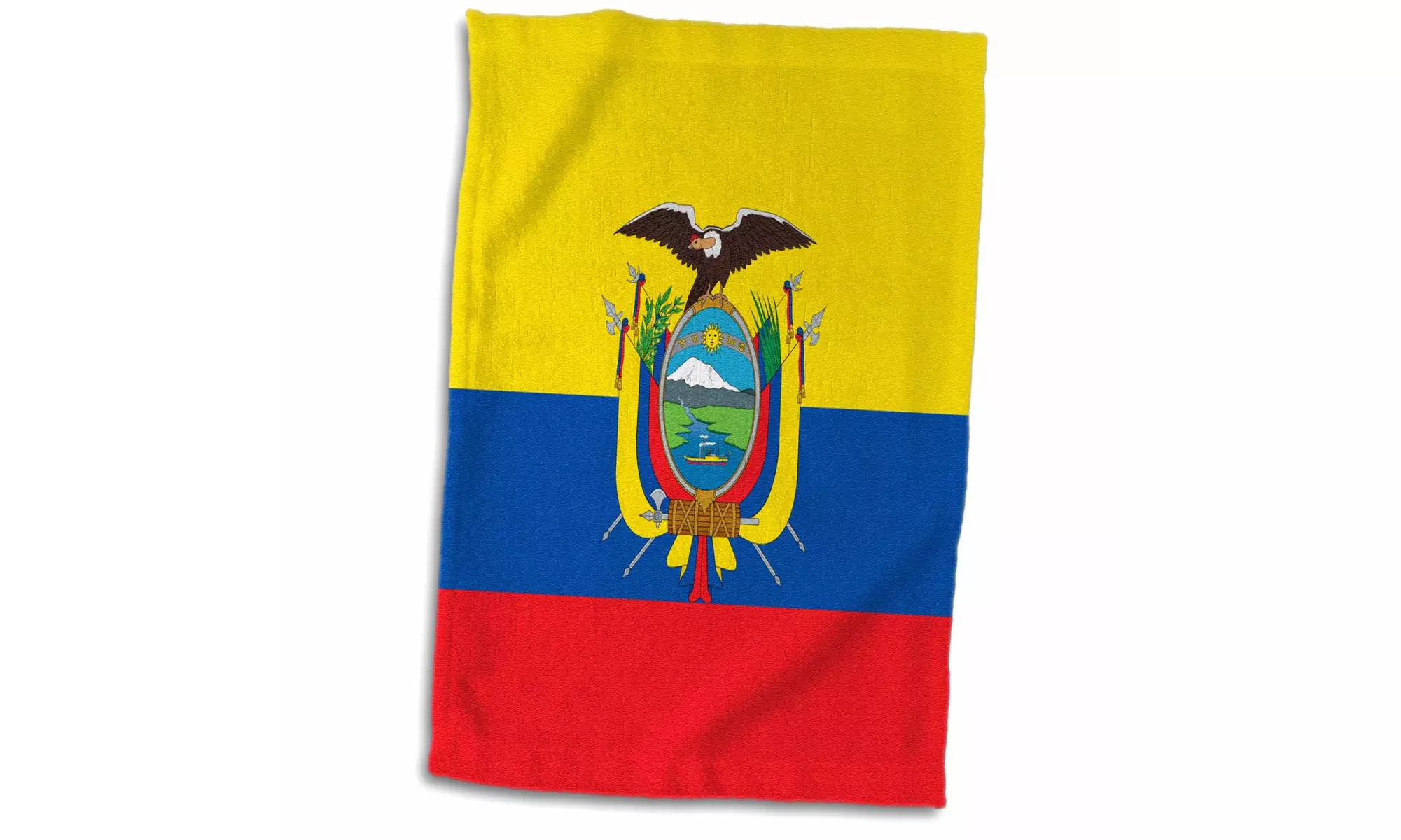  Towel - Flag of Ecuador - South America American - Ecuadorian yellow blue red  - Primary Image