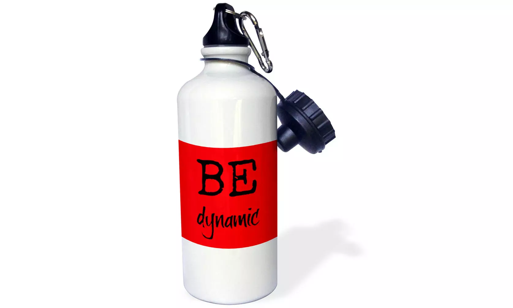 Water Bottle BE dynamic, red background - Primary Image