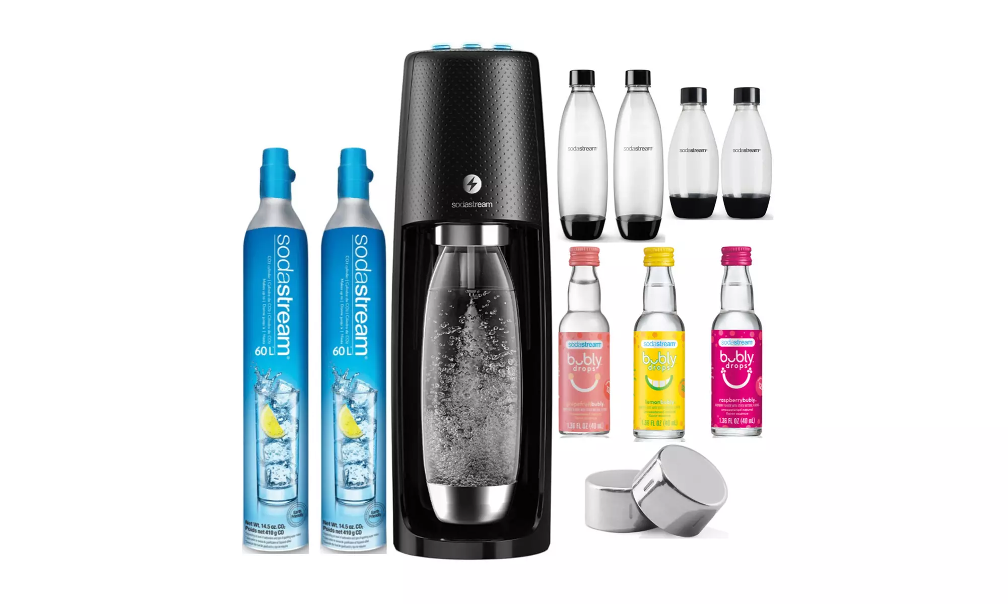 SodaStream Fizzi One Touch Sparkling Water Maker Kit w/ Carbonating Bottles Set - Primary Image