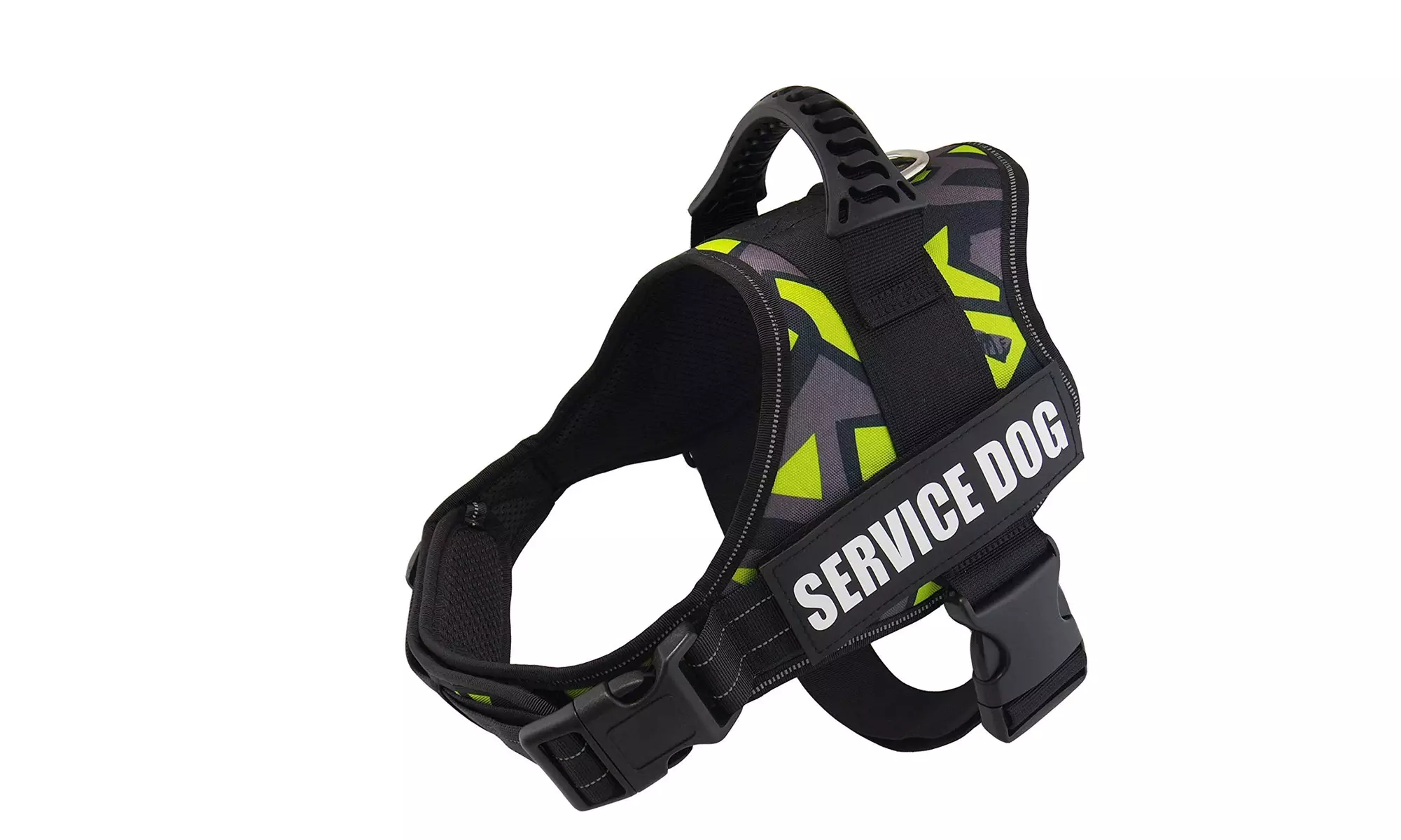 Dog Harness, Service Dog Vest, No Pull No Choke Dog Vest - XS/Green Mixed - Primary Image