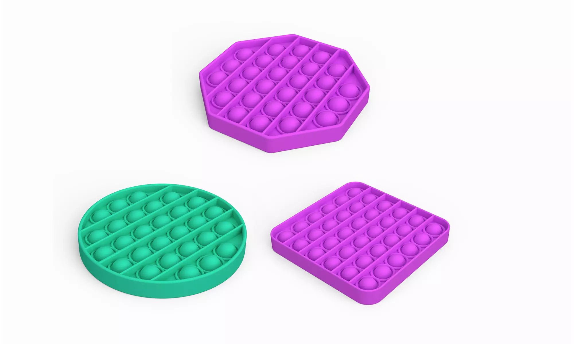 Push Pop Bubble Fidget Sensory Toy Premium Silicone Squeeze Sensory Toy Game Toy - Primary Image