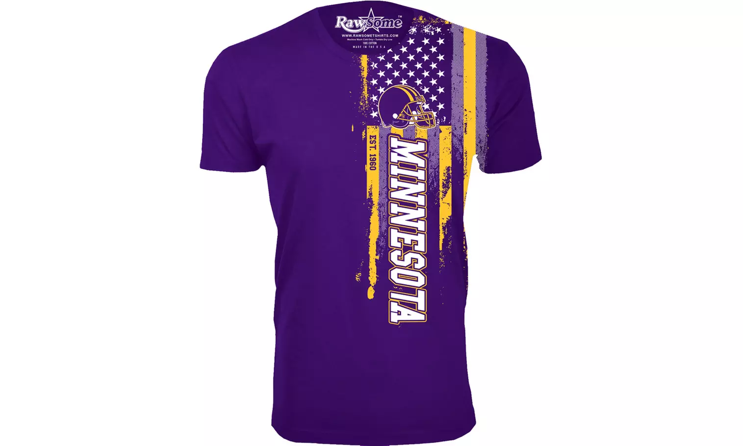 Men Football USA Flag T-Shirt (M-3XL)