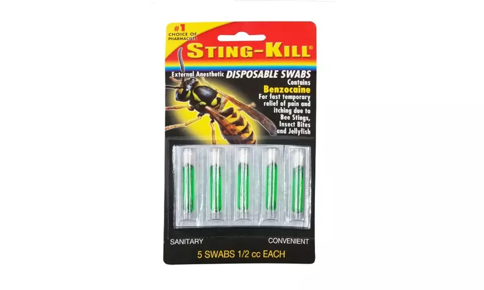 Sting-Kill Disposable Swabs 5 Each - Primary Image