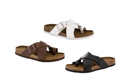 Adolfo Men'sBobby Slide Sandals 12 White Medium