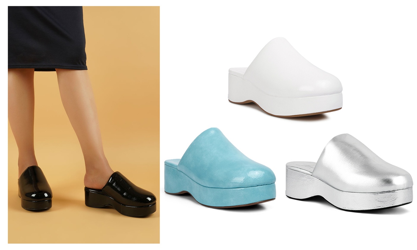 London Rag Olori Solid Platform Slip On Clogs  - Primary Image