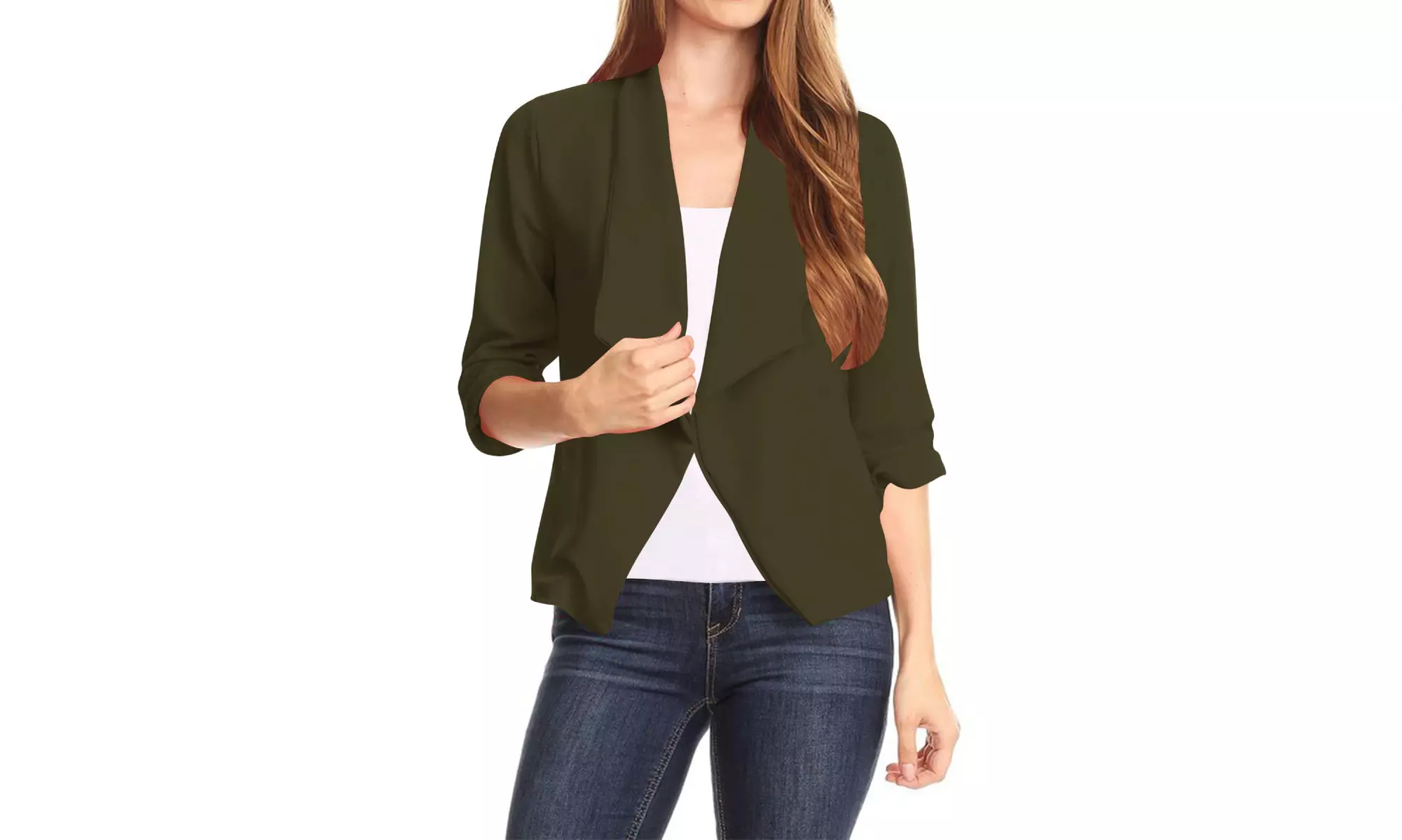 Women's Casual Office Wear Basic Solid Blazer Jacket