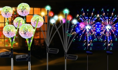 Christmas Garden Lights Solar Firework Lights Dandelion Starburst Swaying Lights 2 X Dandelion Lights