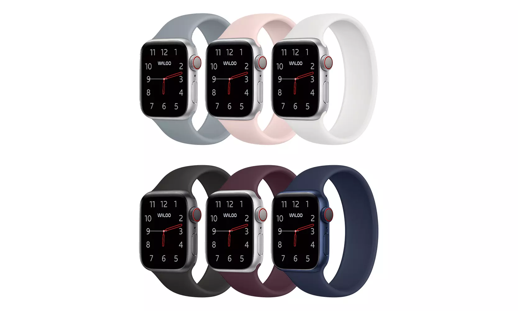 Waloo Silicone Loop Band For Apple Watch - All Series