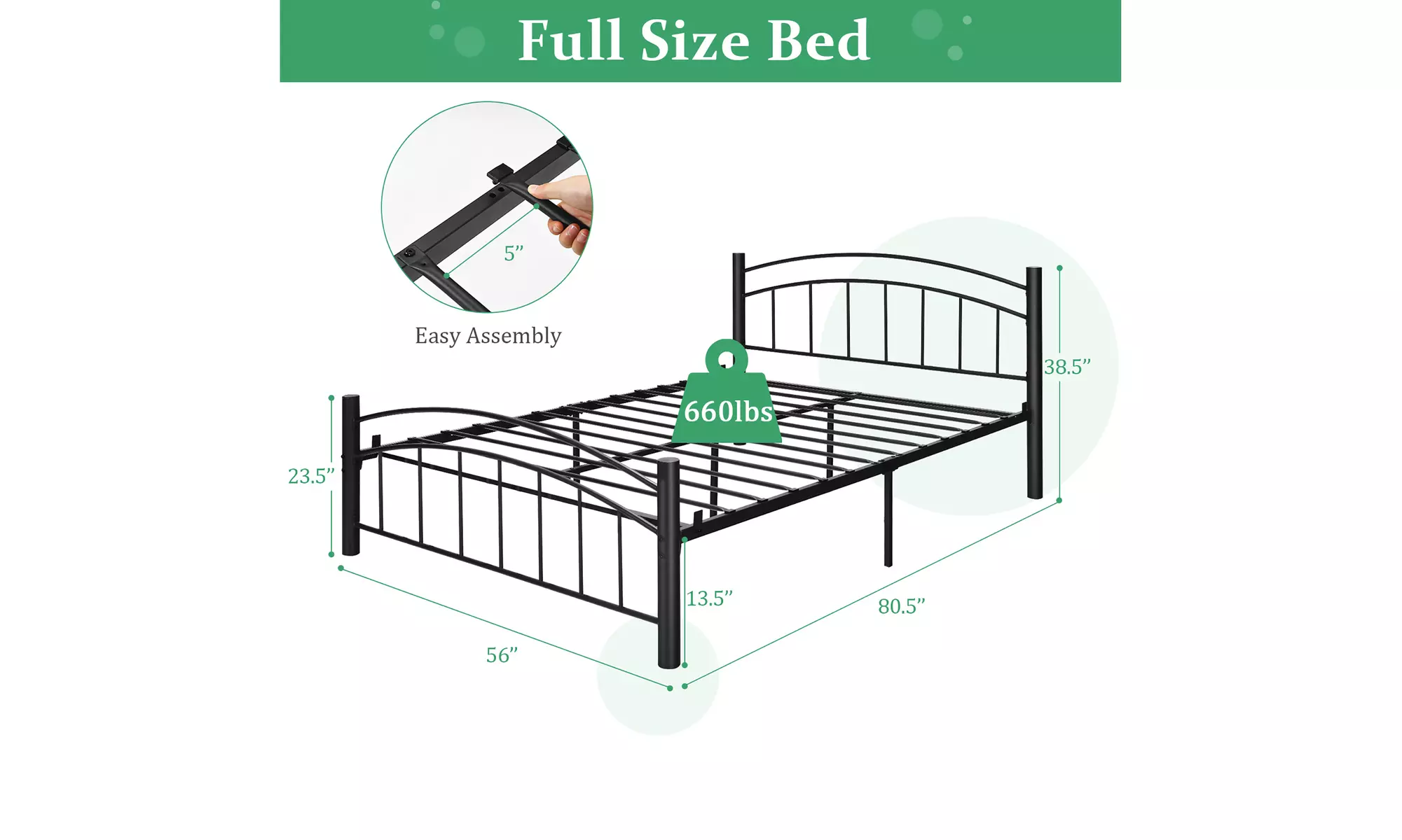 Costway Metal Bed Frame
