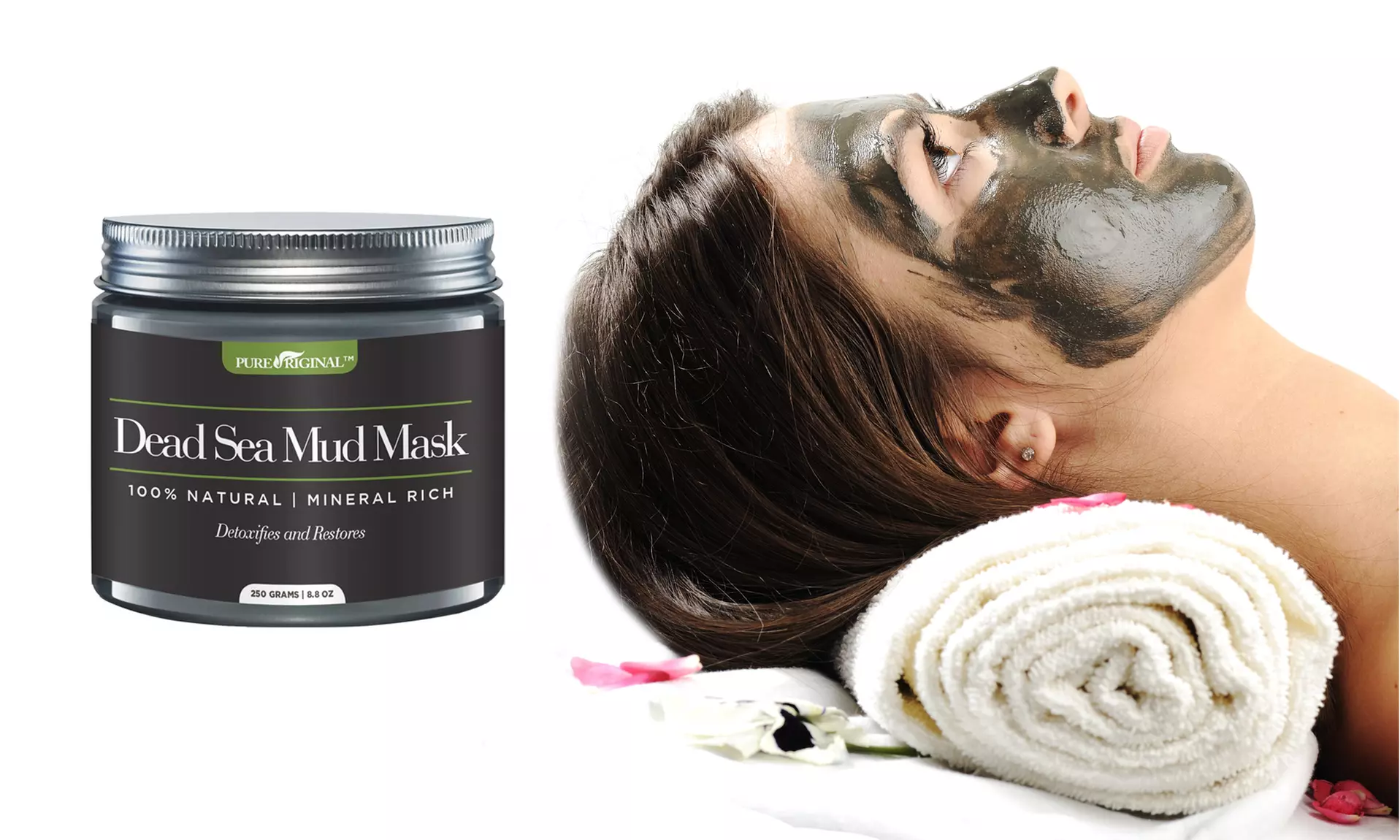 Pure Original Dead Sea Mud Mask for Face, Body, and Hair  - Primary Image