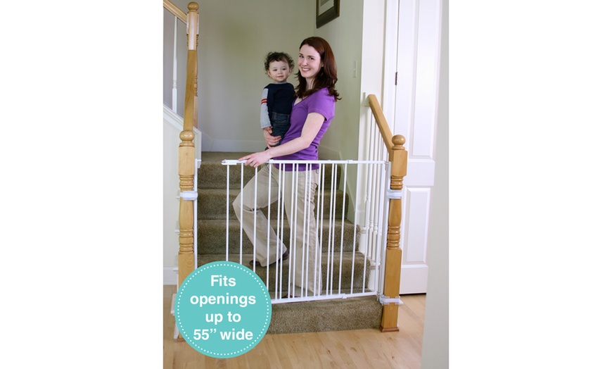 regalo extra tall stairway baby gate