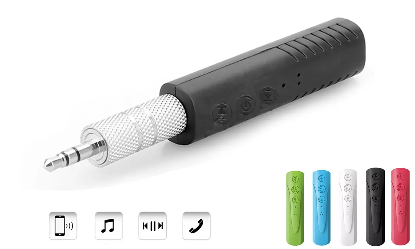 Bluetooth Car Kit Handsfree Car AUX Audio Music Receiver Adapter - Primary Image
