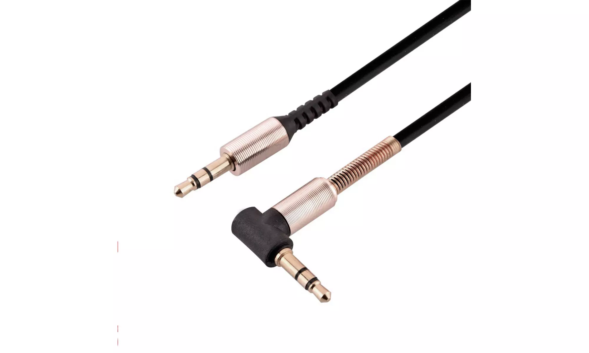 10x 3.5mm Male to M Aux Cable Cord L-Shaped Right Angle Car Audio Headphone Jack - Second Medium