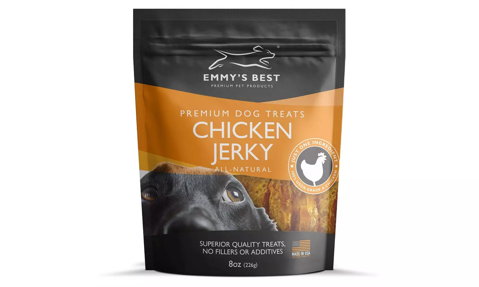 Emmy's Best #1 Premium Chicken Jerky Dog Treats Made in USA Only All Natural - Primary Image