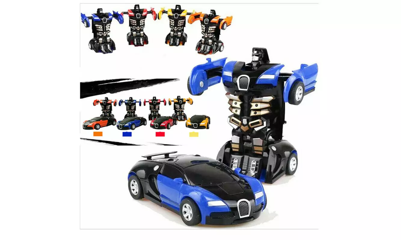 Robot Car Transformers Kids Toys Toddler Vehicle Cool Toy For Boys Xmas Gift - Primary Image