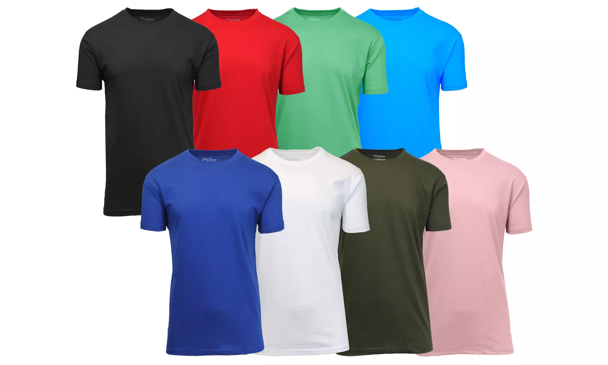 Men's Short Sleeve Crew Neck or V-Neck Classic Fitted Tees (Sizes, S-5XL)