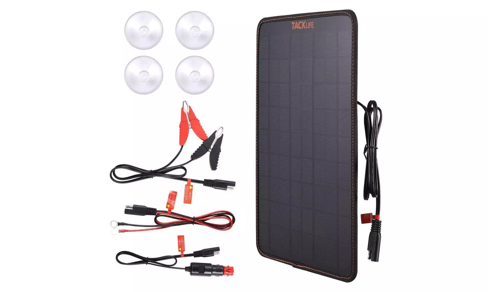 TACKLIFE Portable Solar Charger, 18 Volt Notebook-Sized Car Battery Charger - Primary Image