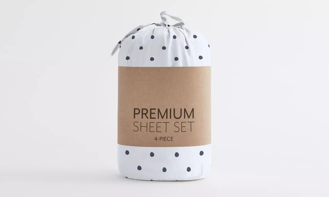 Home Collection Premium Ultra Soft Pattern 4 Piece Bed Sheets Set
