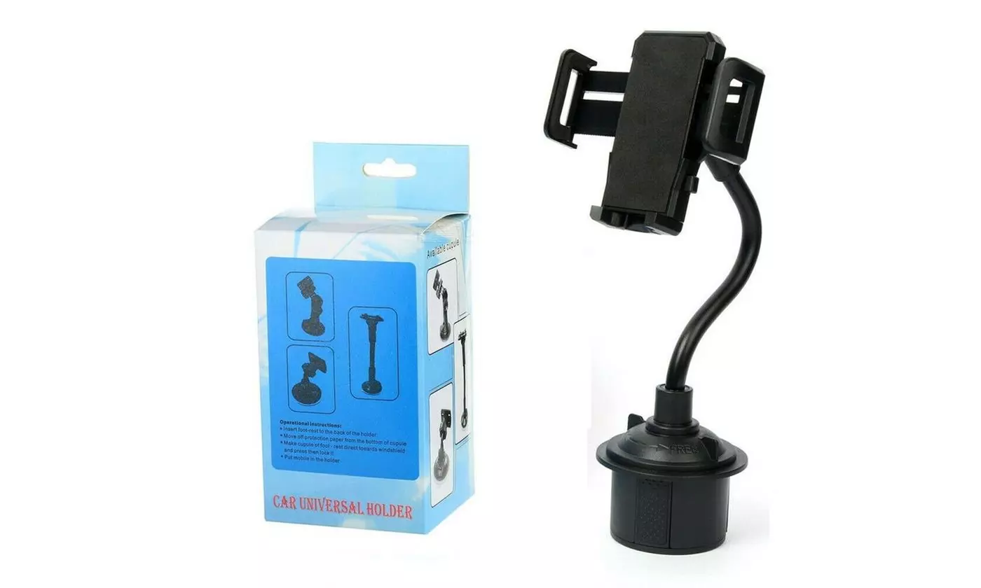 New Universal Car Mount Adjustable Gooseneck Cup Holder Cradle for Cell Phone  - Second Medium
