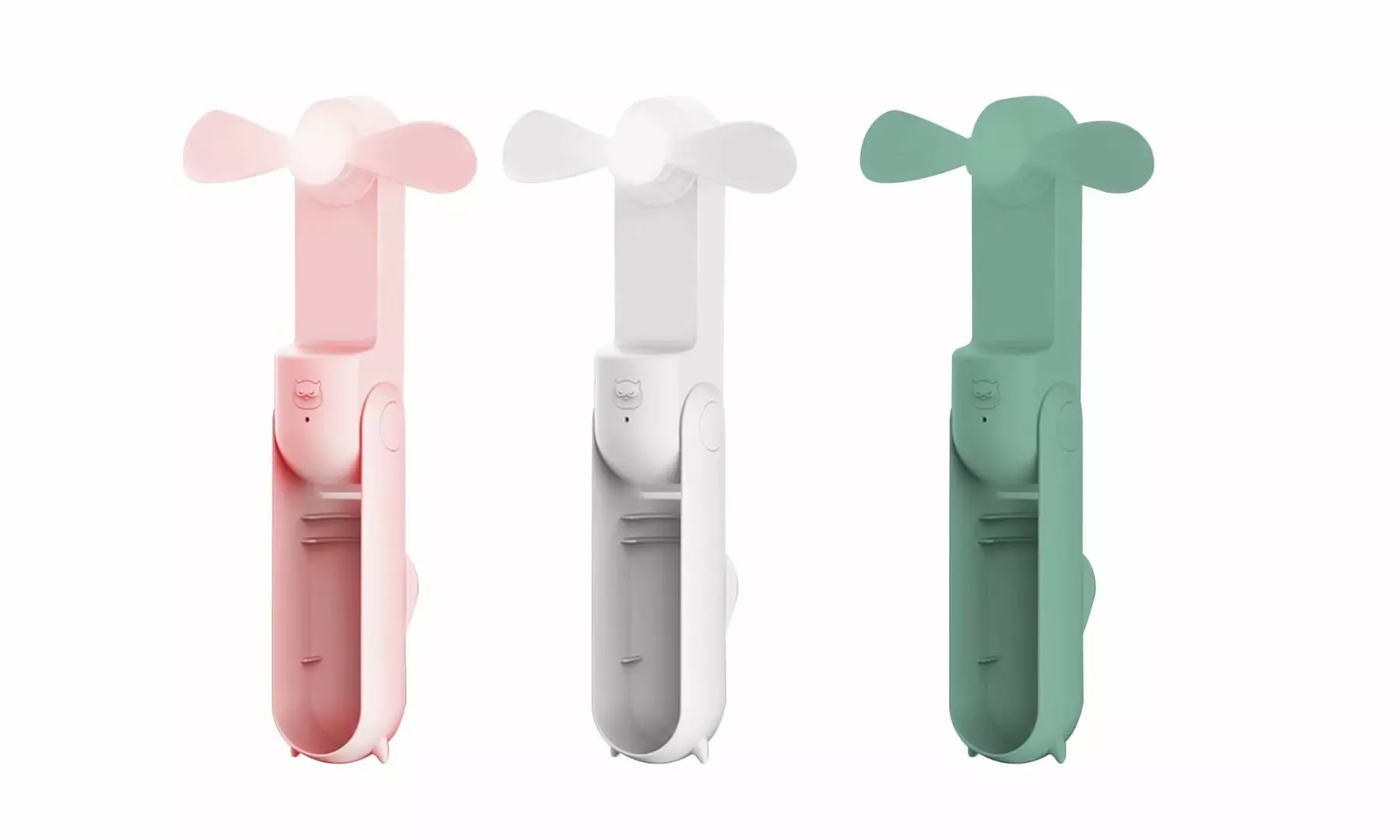Handheld Fan Portable Folding Fan Mini Pocket Fan with 1200 1200mAh Power Bank - Primary Image