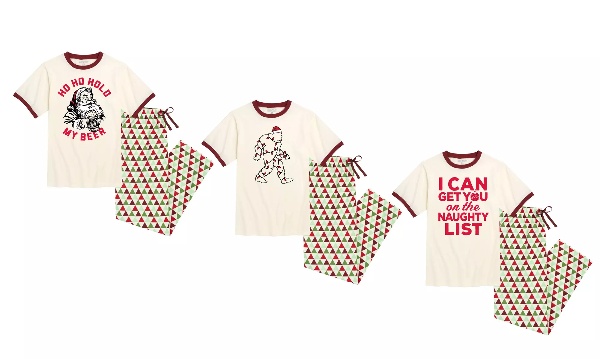 Nap Chat: Resting Scrooge Face Men's Pajama Sets  - Primary Image