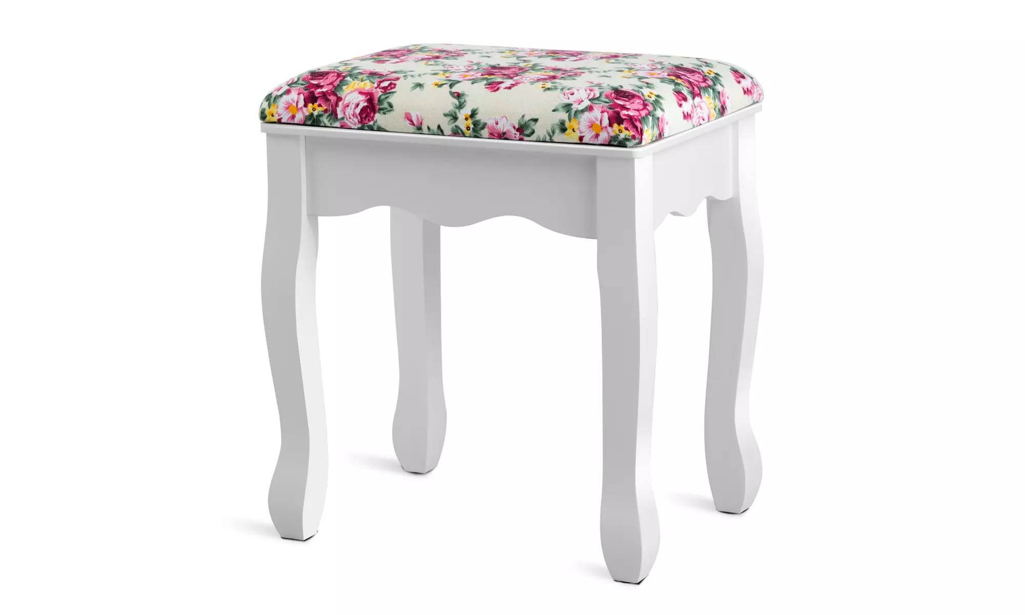 Makeup Vanity Table Set W/Drawers Oval Mirror Girls Dressing Table for Kids Gift - Second Medium