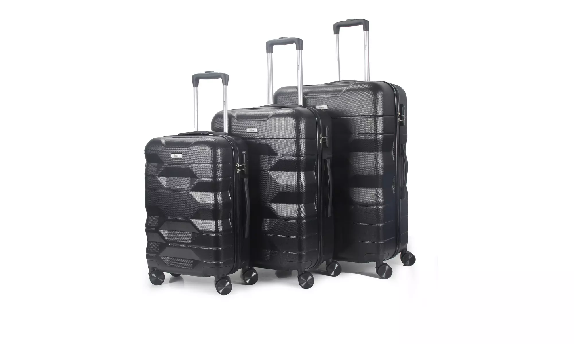 3-Piece Hardside Luggage Set with 360 Dual Spinner Wheels and Combo Lock