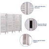 Image 6: Costway Classic 6 Panel Room Divider -Venetian Wooden Slat Home