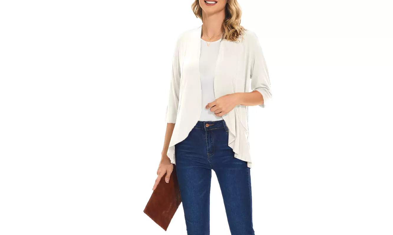 Women's Open Cardigan Casual Long Sleeve Sweaters Duster