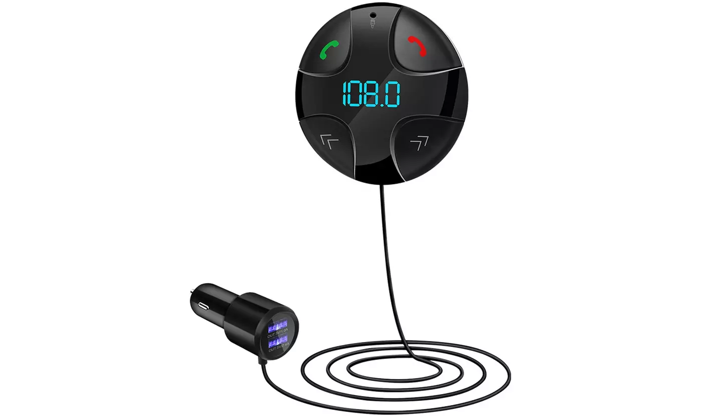 iMounTEK Bluetooth FM Transmitter V4.2 Car MP3 Player 3.4A with Dual USB Charger - Second Medium