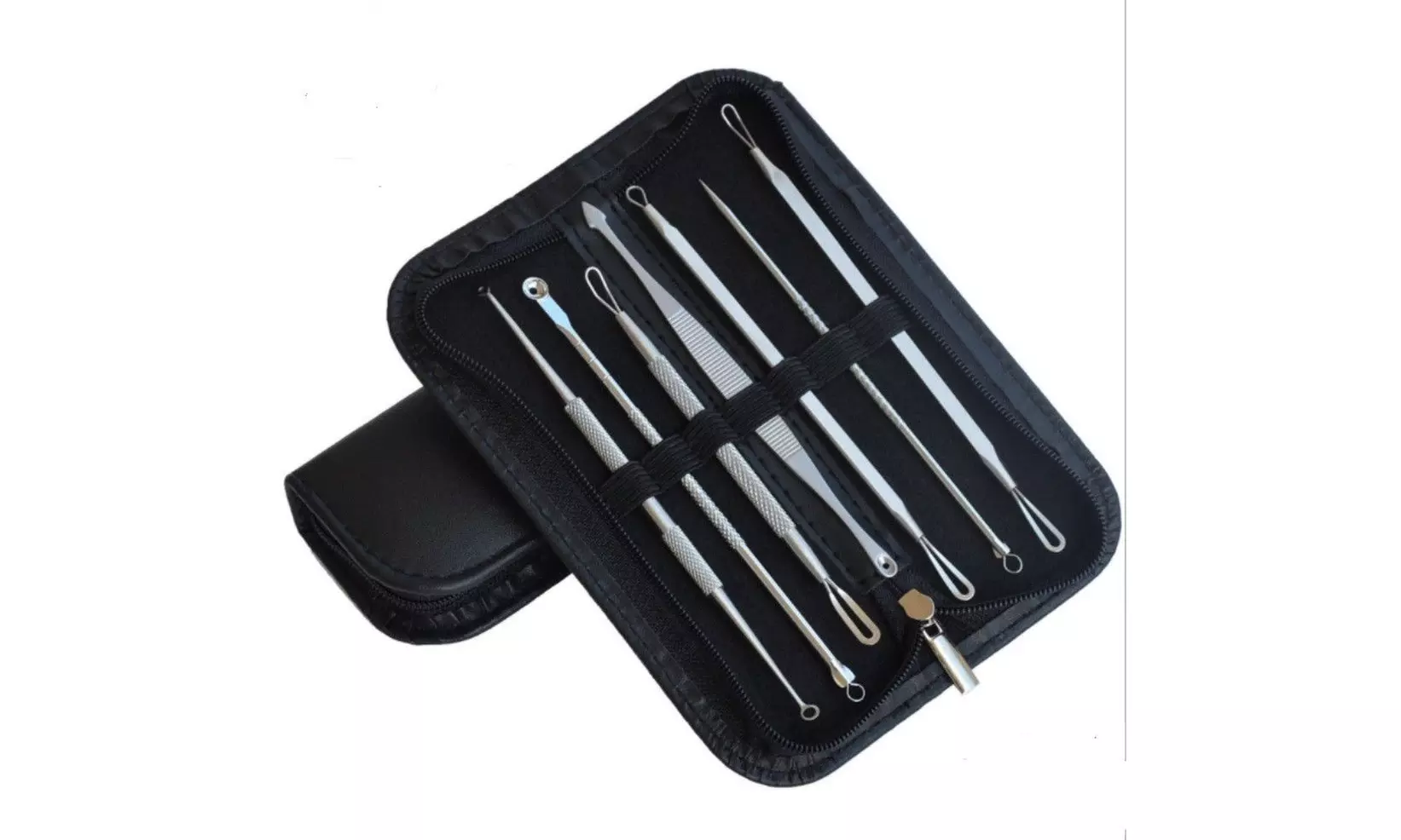 7Pcs Blackhead Acne Comedone Pimple Blemish Extractor Remover Stainless Tool Kit - Primary Image