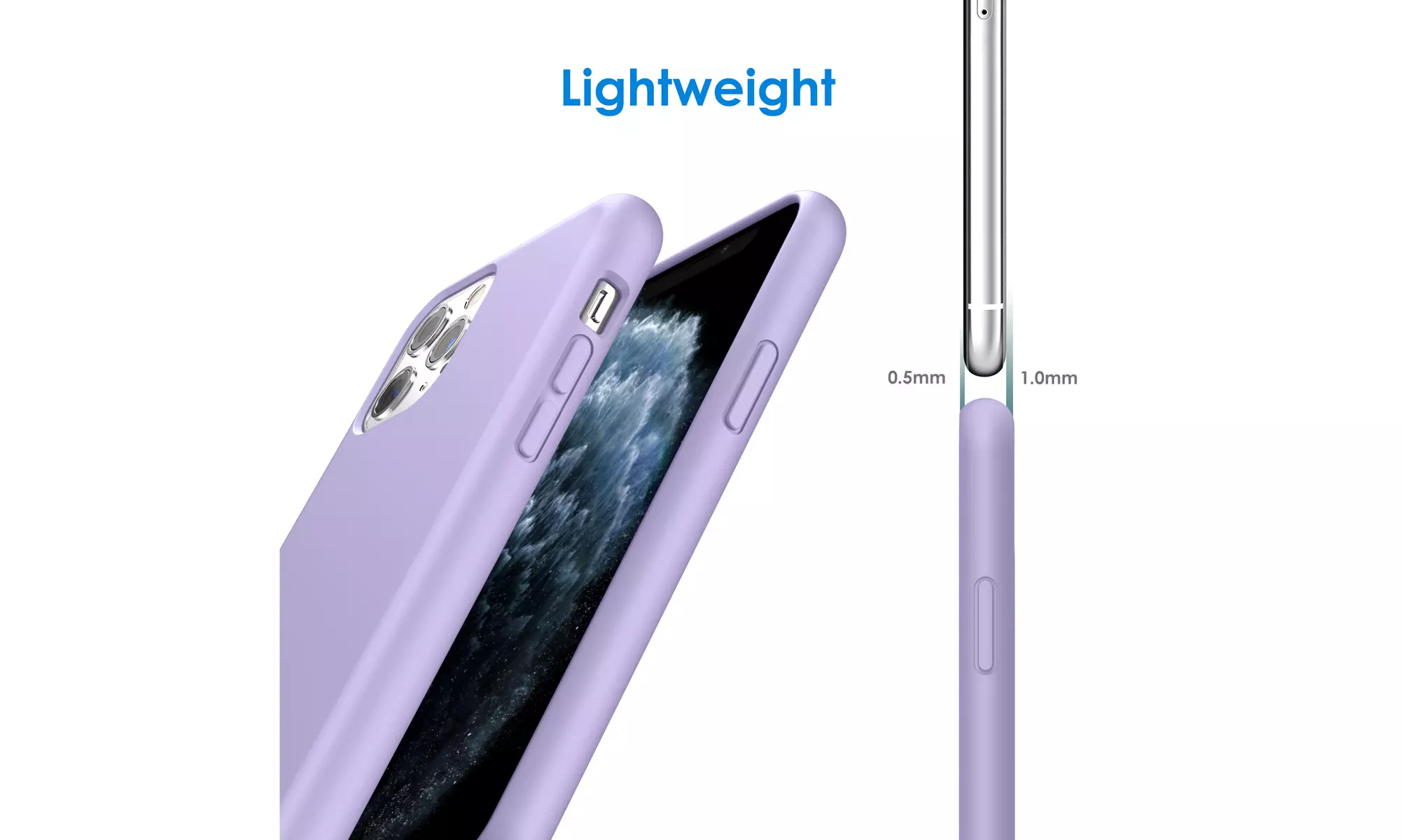 Silicone Case for iPhone 11 Pro, Silky-Soft Touch Case with Microfiber Lining