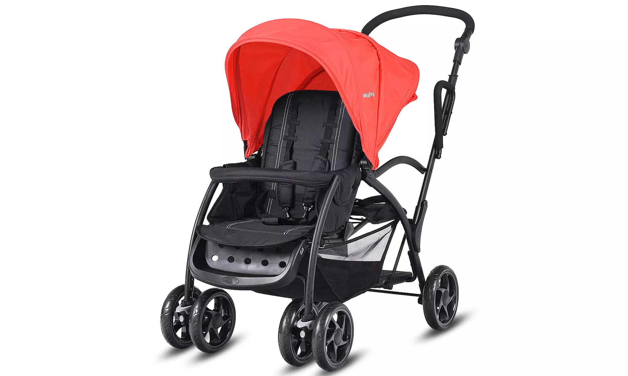 Folding Baby Sit and Stand Ultra Tandem Stroller Pushchair Double Kids - Primary Image