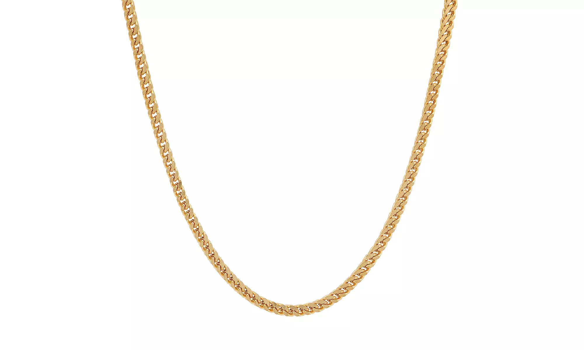 Men Stainless Steel 24" Franco Box Chain Necklace