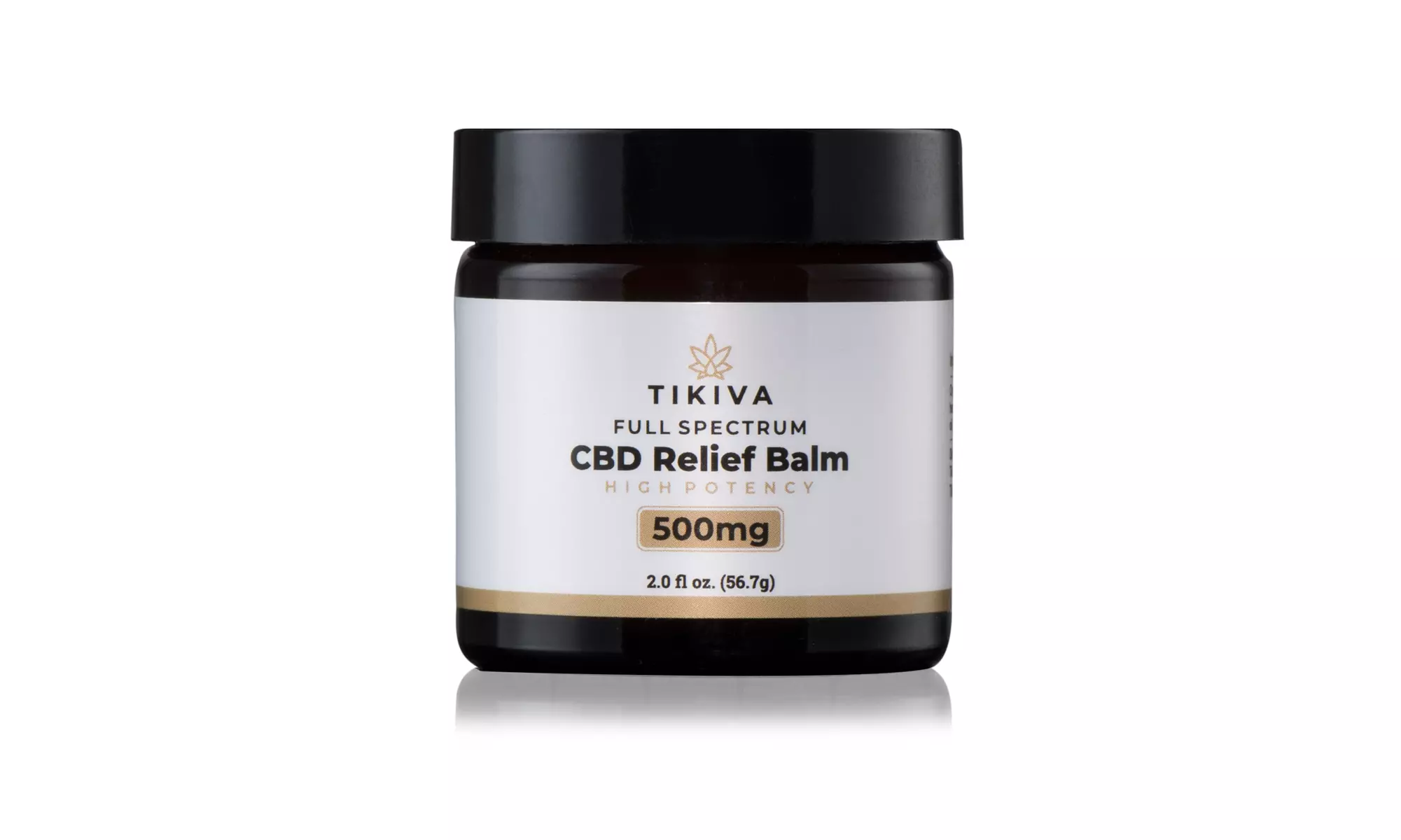 Tikiva 2oz. High Potentcy Full Spectrum CBD Pain Relief Balm - 500 or 1000mg