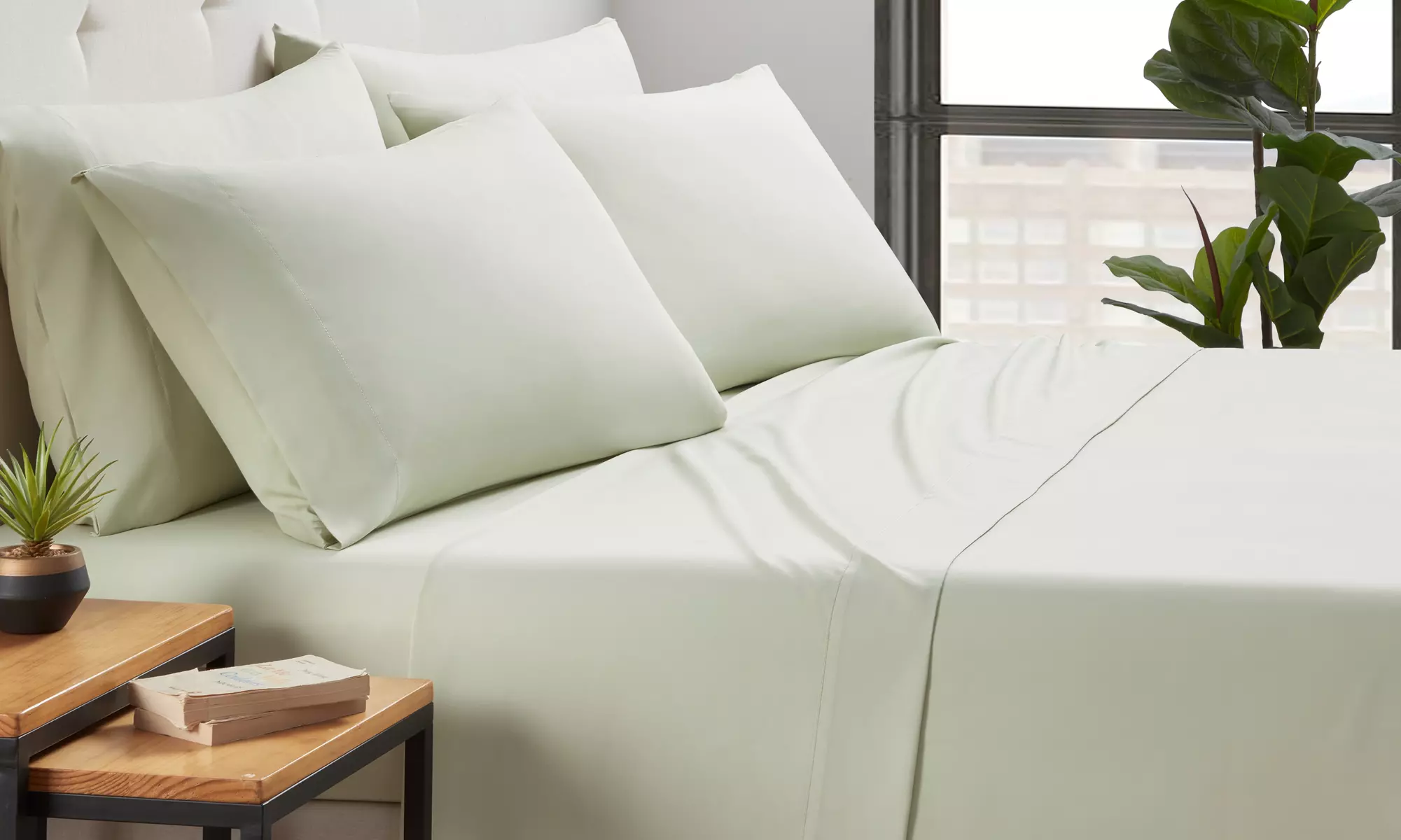 Kathy Ireland Bamboo Cooling 6 Piece Sheet Set with Deep Pockets 