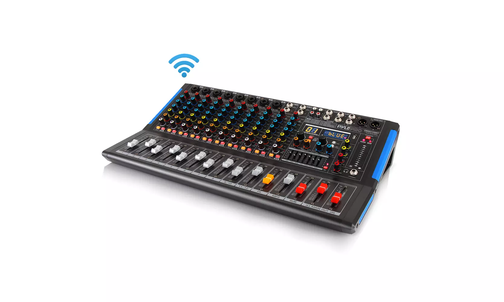 12-Ch. Bluetooth studio mixer - DJ controller audio mixing console system - Primary Image