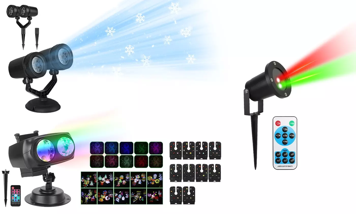 iMounTEK LED Holiday Projector Lights - Christmas Slide Theme