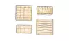 4pcs Non-woven Fabrics Storage Boxes