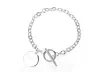 Inspirational Toggle Bracelets in 14K White Gold  - Second Medium