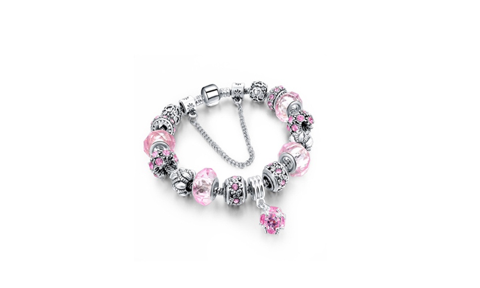 Genuine Murano Glass Crystal Charm Bracelets