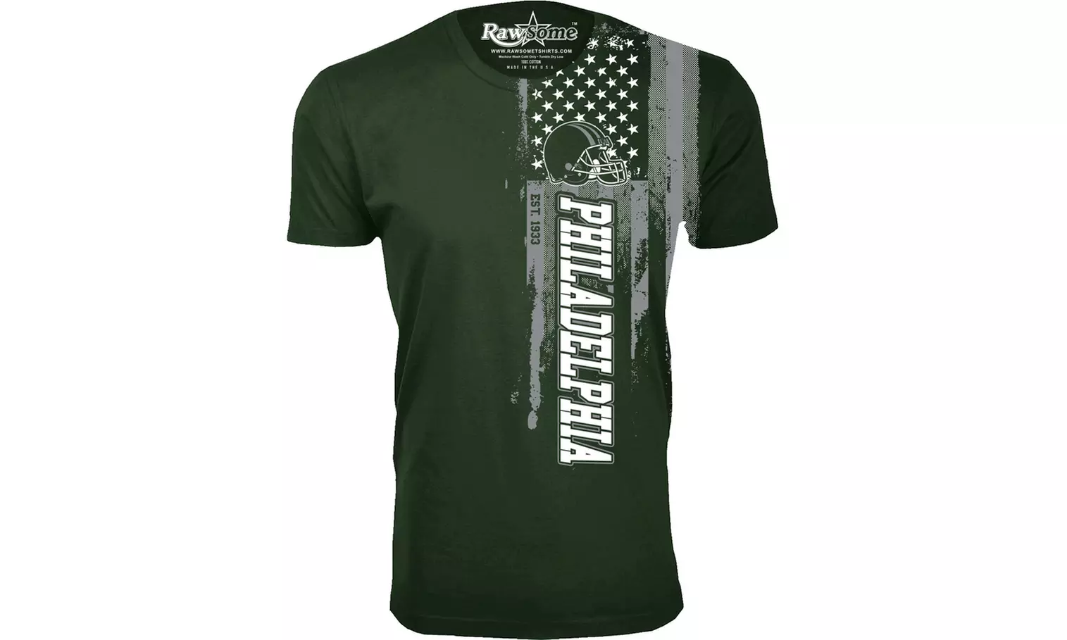 Men Football USA Flag T-Shirt (M-3XL)