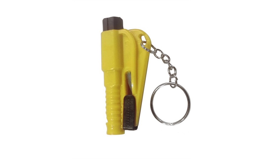 Emergency 3-in-1 Tool Key Chain - Black, Blue or Yellow | Groupon