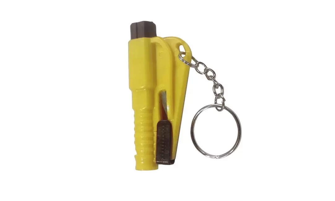 Emergency 3-in-1 Tool Key Chain - Black, Blue or Yellow - Primary Image