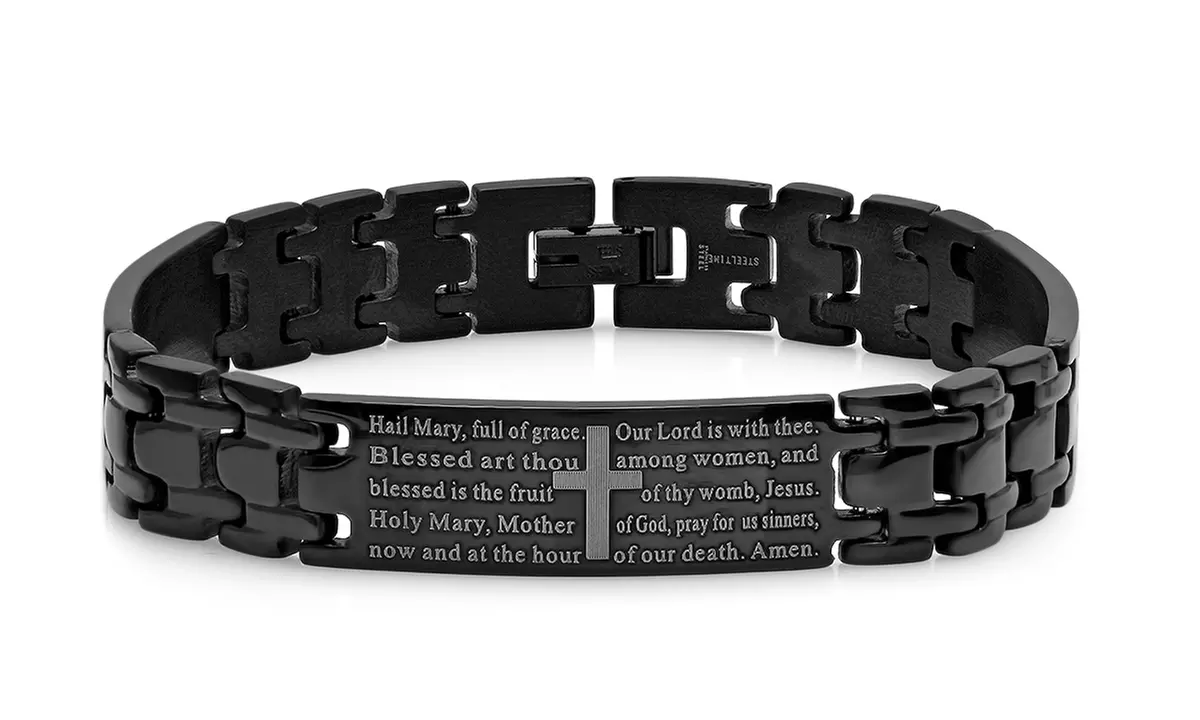 Mens Prayer Bracelets in English or Spanish DS