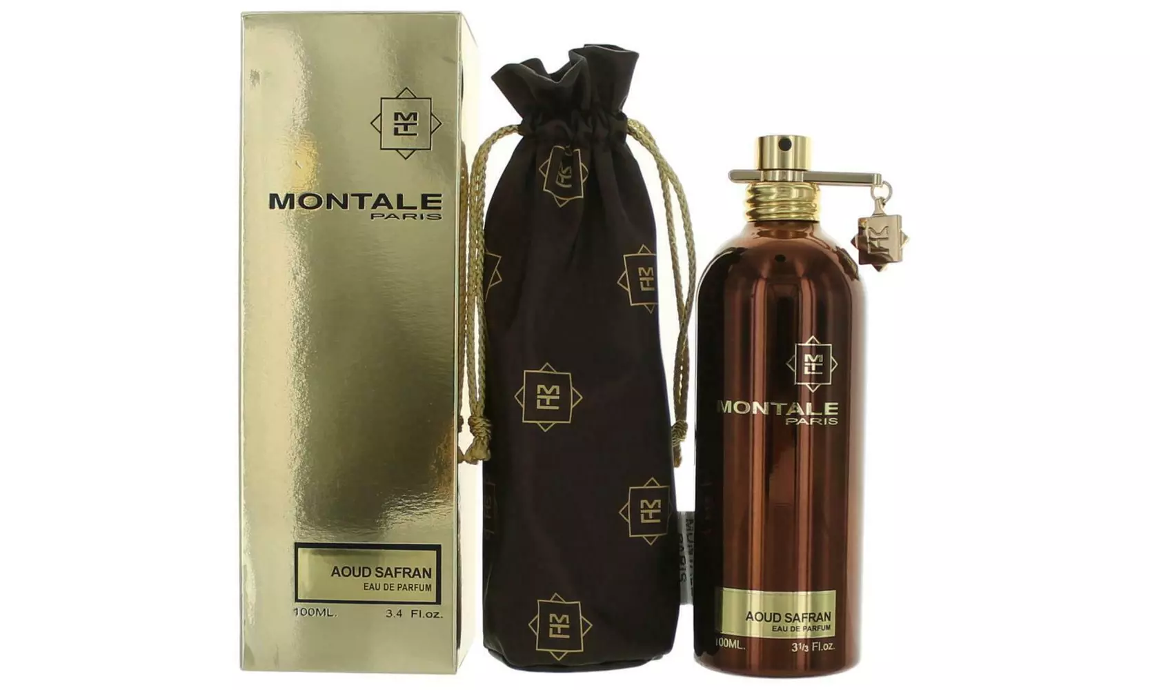 Montale Aoud Safran 3.4 OZ 100 ML EDP For Unisex - Primary Image